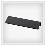 (5 Pack) 5 inch Modern Edge Pull Flat Black