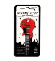 Merlot Red LP Guitar Shaped Key Blank - Musical Collectable - FREE POST