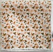 New Authentic LUCIANO BARBERA FLORAL Print 100% LINEN Pocket Square Handkerchief