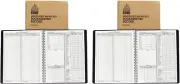 Weekly Bookkeeping Record Book 128 Pages 9X11 Inches, 2 Packs