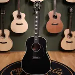 【諾亞樂器】全新 美國 GIBSON J-45 CUSTOM EBONY 西卡雲杉面板 桃花心木側背板 全單板電木吉他