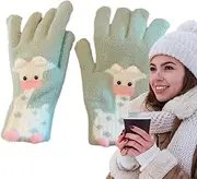 [Keyubria] Winter Gloves, Full Finger Cartoon Warm Cold Weather Touchscreen Gloves, Texting Warm Gloves, Cycling Driving Gloves for Working, Skiing, Running