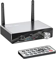 domoi Black Bluetooth Transceiver Metal Bluetooth Transceiver HiFi Audio AUX Receiver 3.5Mm Adapter Digital to Analog Converter