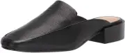Via Spiga V-Bibiane Leather Mules Stacked Heels Women's Slipper Shoes - New!