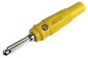 PLUG, 4MM, YELLOW, Banana Test Connectors 25.413.3