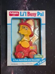 Vintage Playskool Toy 1990 Lil Busy Pal Big Bird Baby Toy Sesame Street