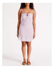 [ONLY] Nova Alexa Floral Mini Dress in Purple