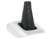 FOR TOYOTA RAV4 01-05 GEAR BOOT SHIFT GAITER LEATHER STITCHING BLACK