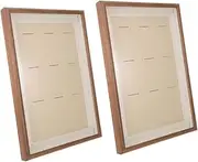 ABOOFAN 2pcs Medal Photo Frame Jewelry Display Medal Picture Holder Sports Medal Frame Medal Display Case Artwork Picture Frame Running Medals Display Case Medal Display Frame Badge Wooden