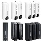 Hotel Wall Mounted Soap Dispenser Bathroom Shampoo Shower Gel Hand Soap Box