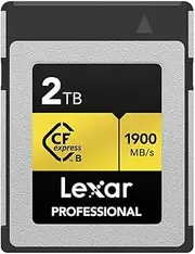 Lexar Professional CFexpress Type B Gold Series Memory Card, 2TB