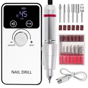 45000RPM Professional Electric Nail Drill Machine Rechargeable Nail File Nails Accessories Gel Nail Polish Sander