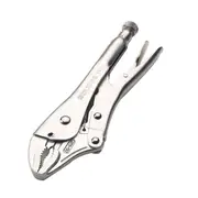 Eclipse Pro Tools Steel Clamp Locking Plier Curved Jaw w/ Cutter 250mm Silver