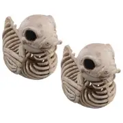 Halloween Duck Skeleton ,White Duck Skeleton Ornament, Duck Skeleton1858
