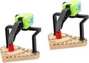 HONMEET 2pcs DIY Kids Model Train Crane Pretend Crane Toy Model Railway Scenery Accessory for Reptile Lovers and Home Decor