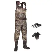 HISEA Hunting Waders, Neoprene Chest Waders for Men with 800G Insulated Boots
