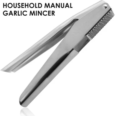 Garlic Press Stainless Steel Garlic Mincer Rustproof Garlic Crusher with teVpy