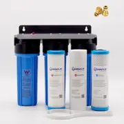 TRIPLE Heavy Duty Caravan Boat RV Water Filter System 3 Stages Camping Camper