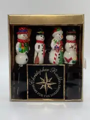 Christopher Radko Home For The Holidays VTG Santa Pate Knives Spreaders 4 Set