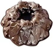 Nordic Ware Harvest Leaves Bundt Cake Pan, Brown, 85948