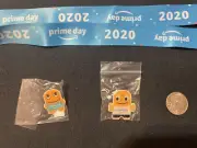 New Lot 3 pc Amazon Swag Prime Day 2020 & Prime Day Peccy Pins & Blue Lanyard