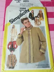 Vintage Simplicity Pattern 5288 Jacket Fancy Embroidery Trim Size 12 UNCUT