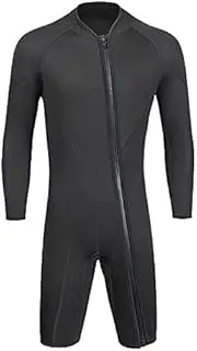 Men's Shorty Wetsuit Winter Diving Suit Front Zip Wetsuit for Diving Snorkeling Surfing Swimming