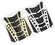 Cabilock 2pcs Motorcycle Stickers Tag Motorcycle Decals Motorbike Stickers Motorcycle Gas Tank Decals Auto Oil Tank Sticker Oil Tank Cover -dimensional Soft Glue