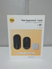 Yale Approach Smart Lock with Wi-Fi Bluetooth & Touch Keypad - Black Suede