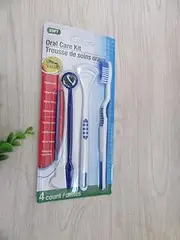 24Sets x 4Pcs Oral Care Kit Toothbrush Tongue Cleaner Dental