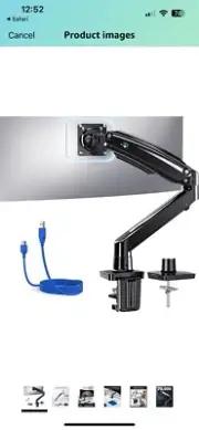 Huanuo Flexi Full Motion Desk Mount