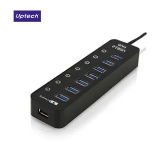 Uptech  UH270C  7-Port+1-Port 充電埠 USB 3.0 Hub集線器