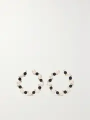 [Mason and Books] Mason and Books - Scattered Love 14-karat Gold Multi-stone Hoop Earrings - One size One size Gold