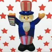 Inflatable Uncle Sam Decor July 4TH Labor Day Election Day 3.9' Tall NEW in BOX