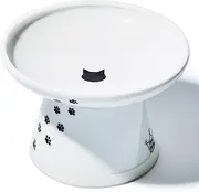 Necoichi Raised Cat Food Bowl, Stress Free, Backflow Prevention, Dishwasher and Microwave Safe, Lead & Cadmium Free, Made to FDA/EC&ECC European Standard (cat, Extra Wide)