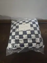 Sunday Citizen Chessboard Throw Pillow White / Midnight A04521260