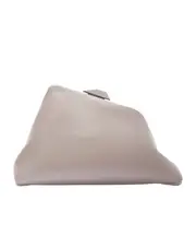 The Attico Day Off Asymmetric Clutch Bag One size Nude