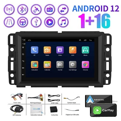 For GMC Yukon Chevy Silverado Sierra 1G+16G GPS Navi Radio Car Stereo Player