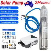 3” DC Screw Solar Bore Pump Submersible Deep Well 36V 210W with MPPT Controller