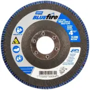 Norton 77696090084 4-1/2x7/8” BlueFire R884P ZA HD Type 27 Flap Discs 80G 10 pk