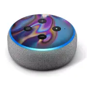 Vinyl Decal Skin for Amazon Echo Dot 3rd Gen - Opalescent Resin Marble Oil Slick