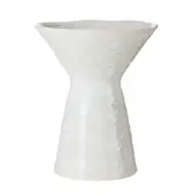 Amalfi Vance Flower Vase Ceramic Decorative Vessel Coastal Home Decor White
