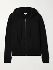 [James Perse] James Perse - Vintage French Cotton-terry Hoodie - Black - 3 3 Black