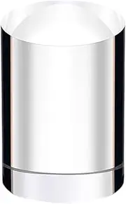 Clear Acrylic display block， Round Display Block Figures Display Stand Holder Clear Cylinder Tabletop Perfume Showcase Organizer for Small Collectibles Display Blocks(10cm)