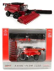 2023 ERTL 1:64 CASE IH Axial-Flow 7250 Tracked Combine w/Heads *PRESTIGE* NIB!