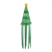 Christmas Tree Seasonal Windsock Hanging Christmas Flag Lawn Garden Decor