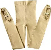 [Generic] Figure Skating Pantyhose Ice Skating Tights with Double Buckles Stockings Leggings Skate Tights for Pantyhose Ice Skating