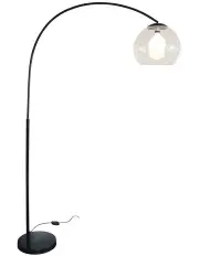 [Oriel Lighting] Large Arc Floor Lamp with Acrylic Shade Black