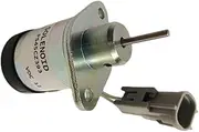 PS45CZ393 897329-5688 1E369-60011 Flameout Solenoid Valve 12V Fuel Stop Valve Flameout Switch Compatible with D2.6 D3.8 V2203 V2403 Engine(D3.8)