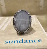 NWT Sundance Catalog Silver Chunky Moonstone “Queen Anne’s Lace Ring” Sz 5 $158